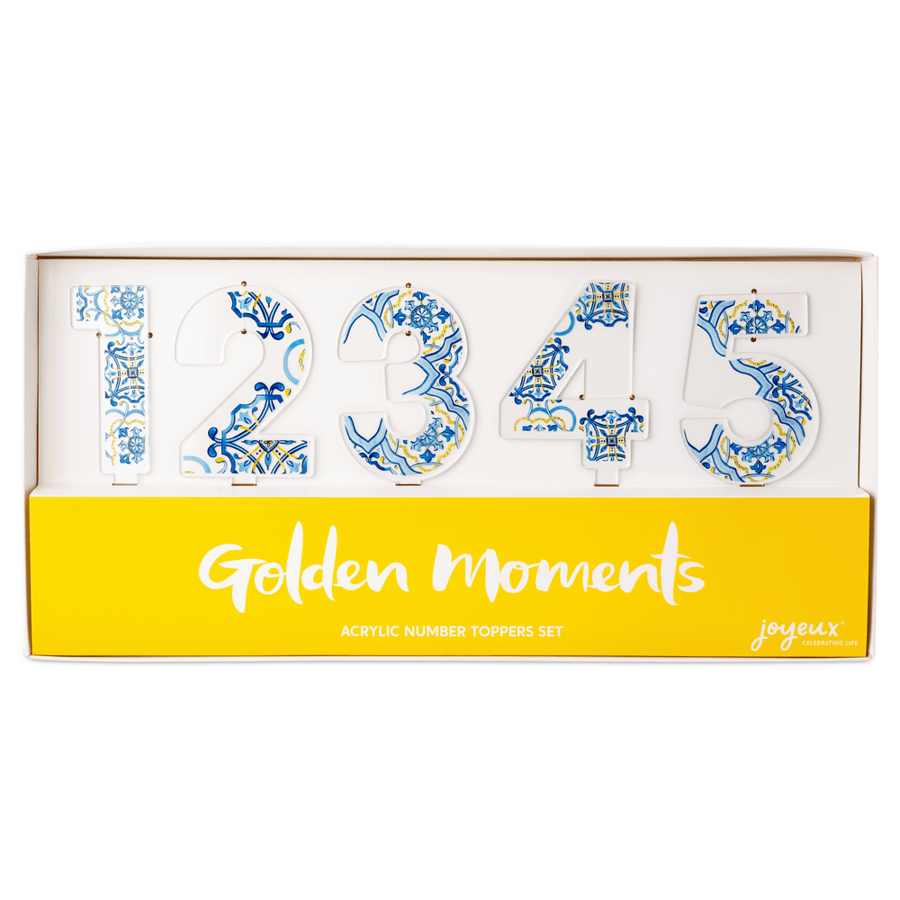 Golden Moments Acrylic Number Set 0-9
