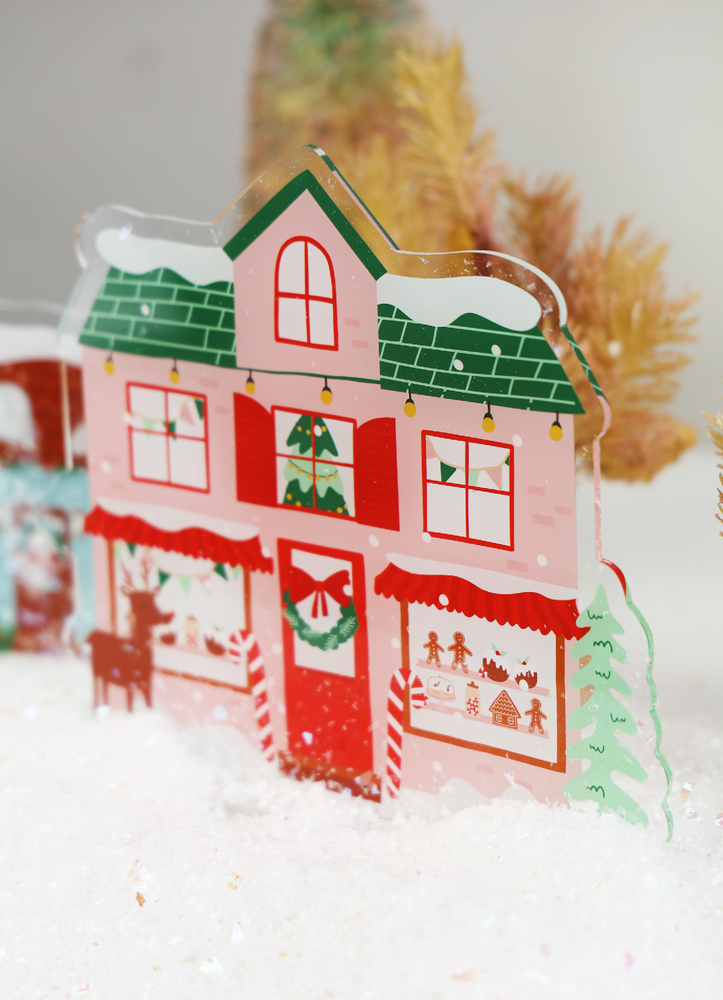 Merry & Bright Acrylic Christmas Village- Christmas Bakeshop
