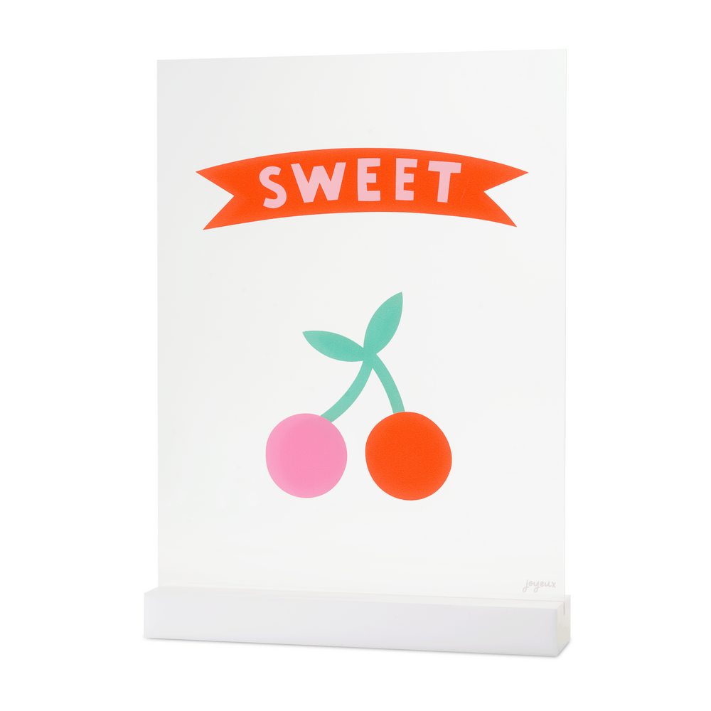 Sweet Cherry Acrylic Table Top Sign