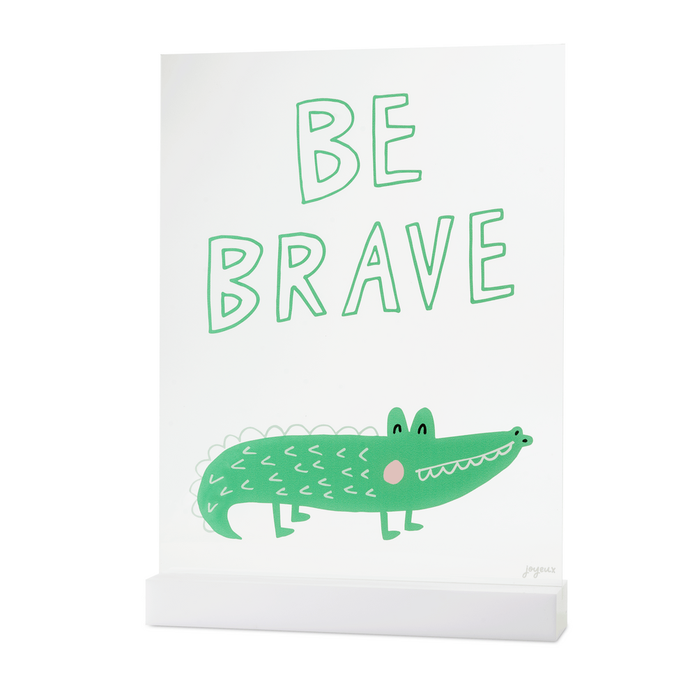 
            
                Load image into Gallery viewer, Wild One Be Brave Acrylic Table Top Sign
            
        