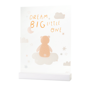 
            
                Load image into Gallery viewer, Dream Big Little One Acrylic Table Top Sign
            
        