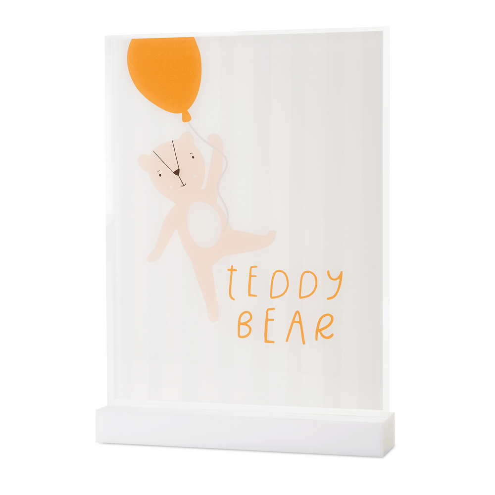 Teddy Bear Acrylic Table Top Sign