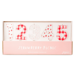 Strawberry Picnic Acrylic Number Set 0-9