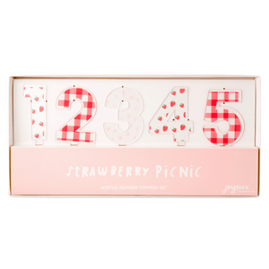 
            
                Load image into Gallery viewer, Strawberry Picnic Acrylic Number Set 0-9
            
        