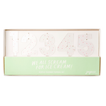 We All Scream For Ice Cream Acrylic Number Set 0-9