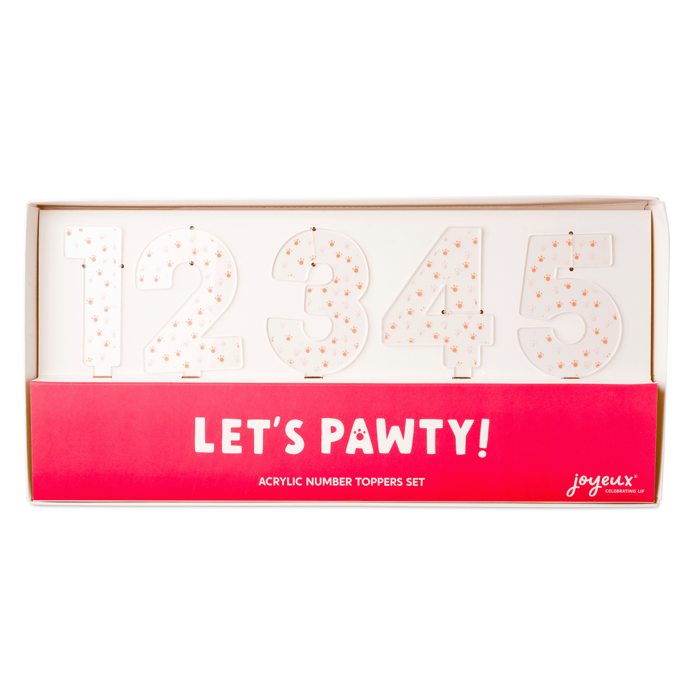 Let's Pawty Acrylic Number Set 0-9