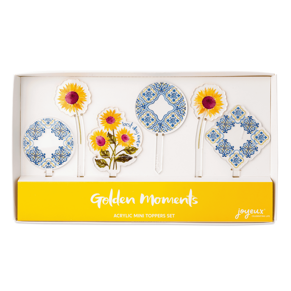 Golden Moments Sunflower Acrylic Mini Topper Set
