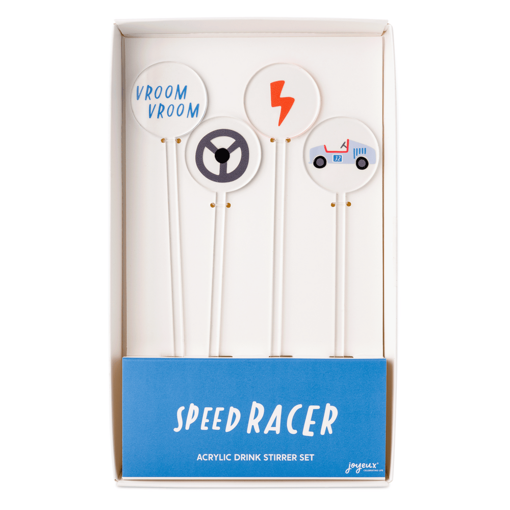 Speed Racer Acrylic Drink Stirrers