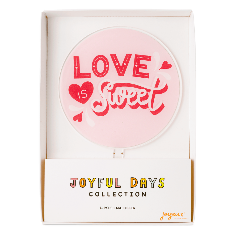 
            
                Load image into Gallery viewer, Love is Sweet Acrylic Cake Topper
            
        