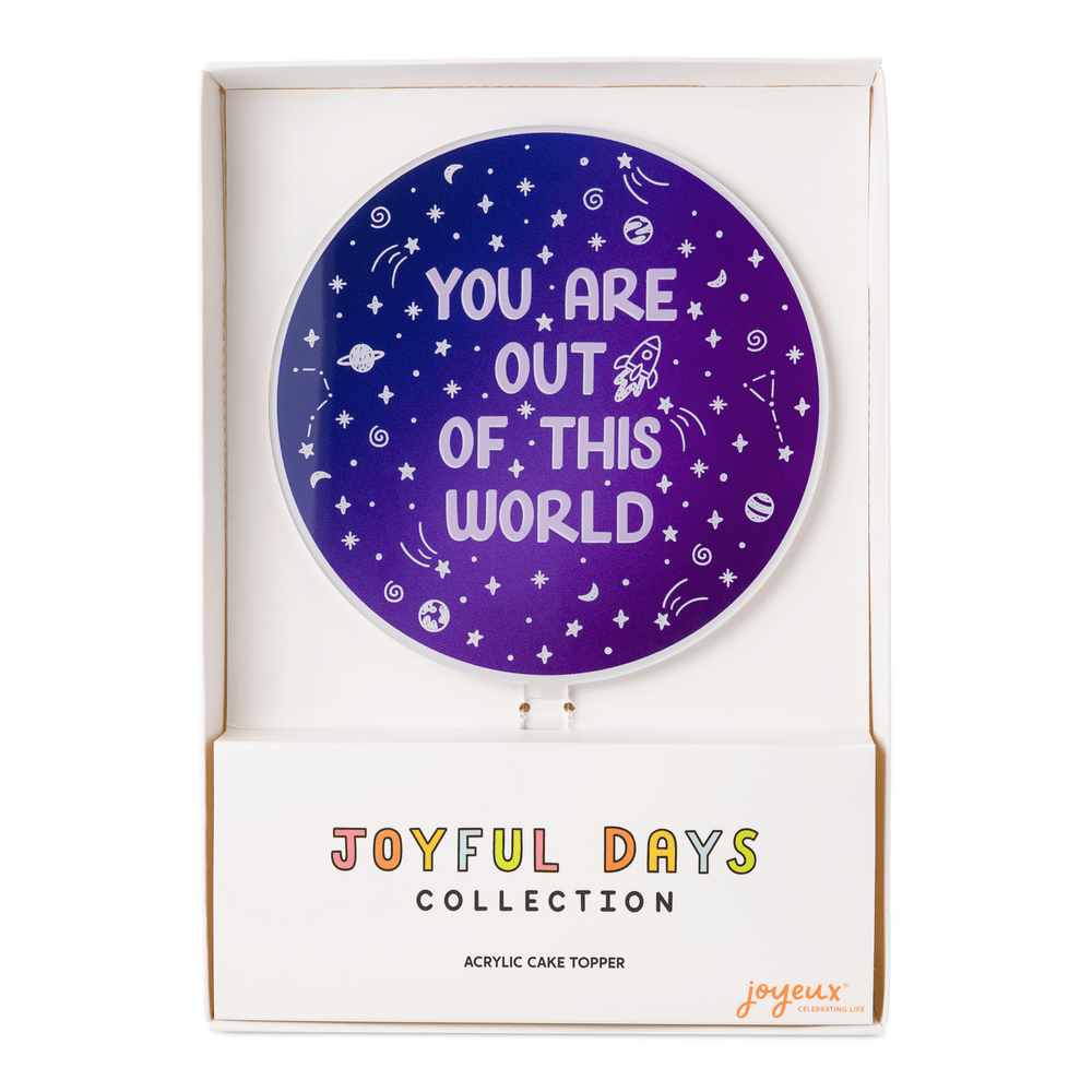 Out of This World Acrylic Cake Topper