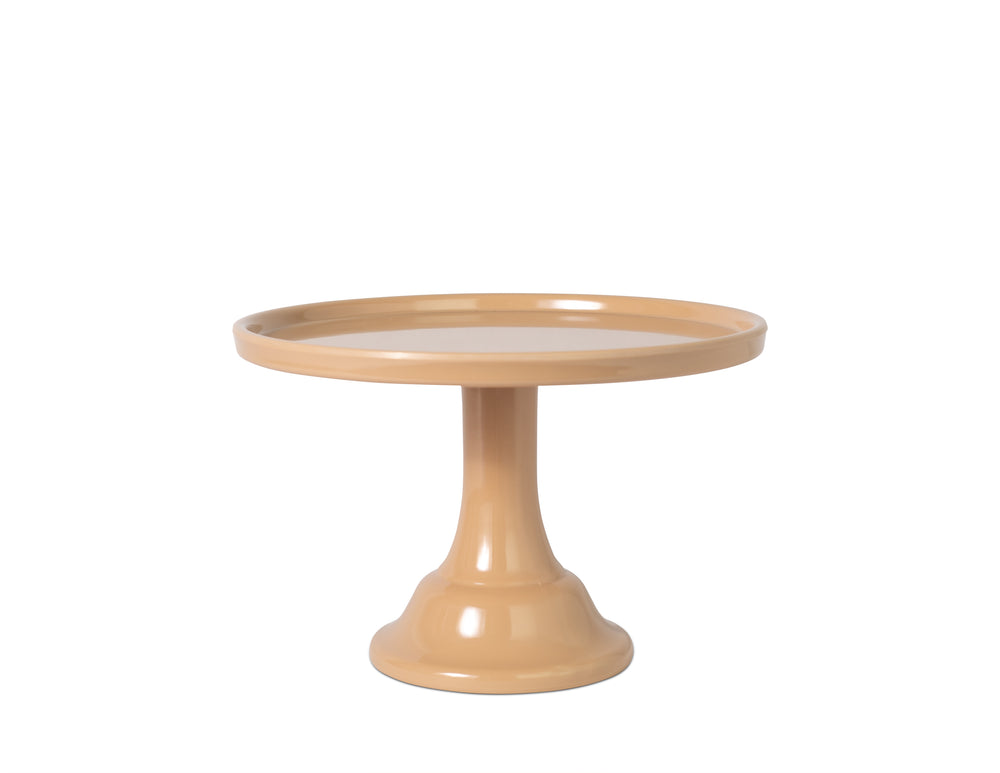 Latte Brown Melamine Cake Stand-Small