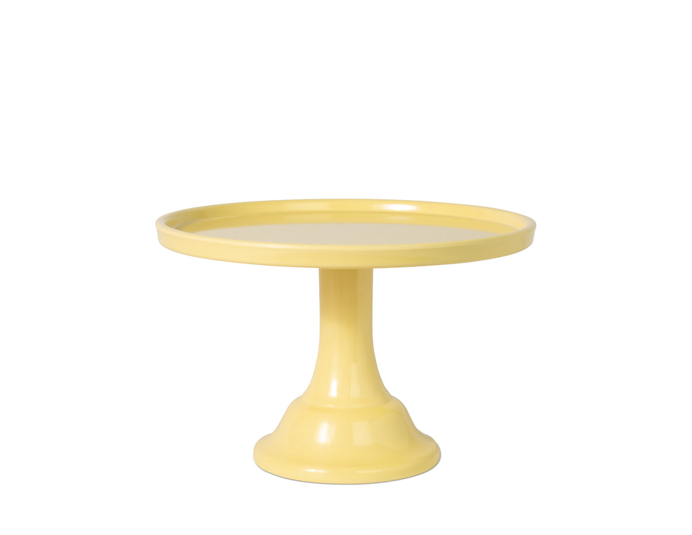 Daisy Yellow Melamine Cake Stand-Small