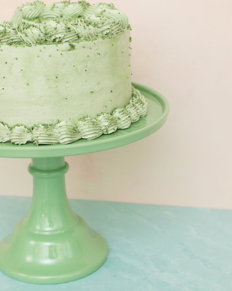 Sage Green Melamine Cake Stand- Large