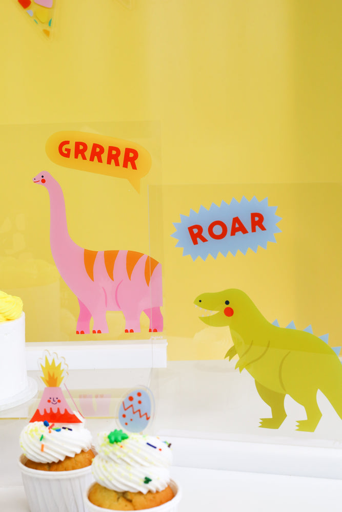 Roar Dino-Mite Acrylic Table Top Sign