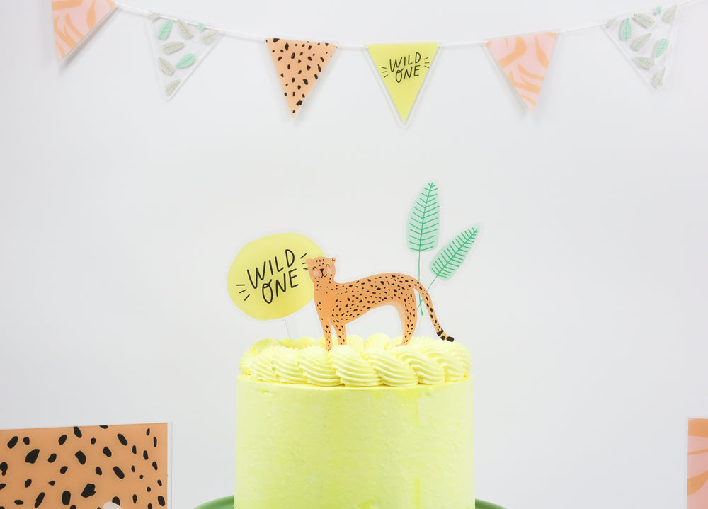 
            
                Load image into Gallery viewer, Wild One Acrylic Cake Topper Set
            
        
